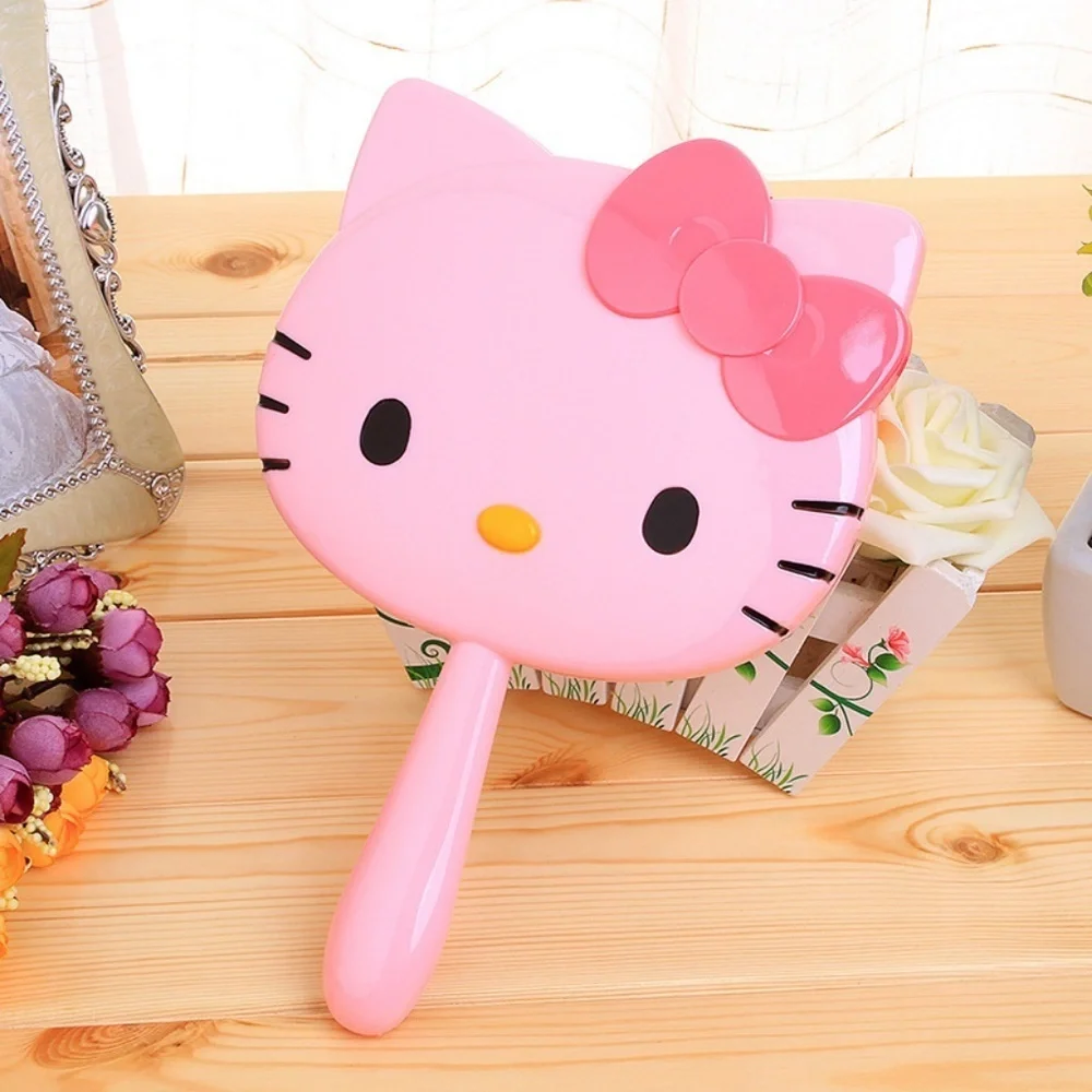 Hello Kitty Hand Mirror Pink or White with Red Bow - Picture 5 of 7